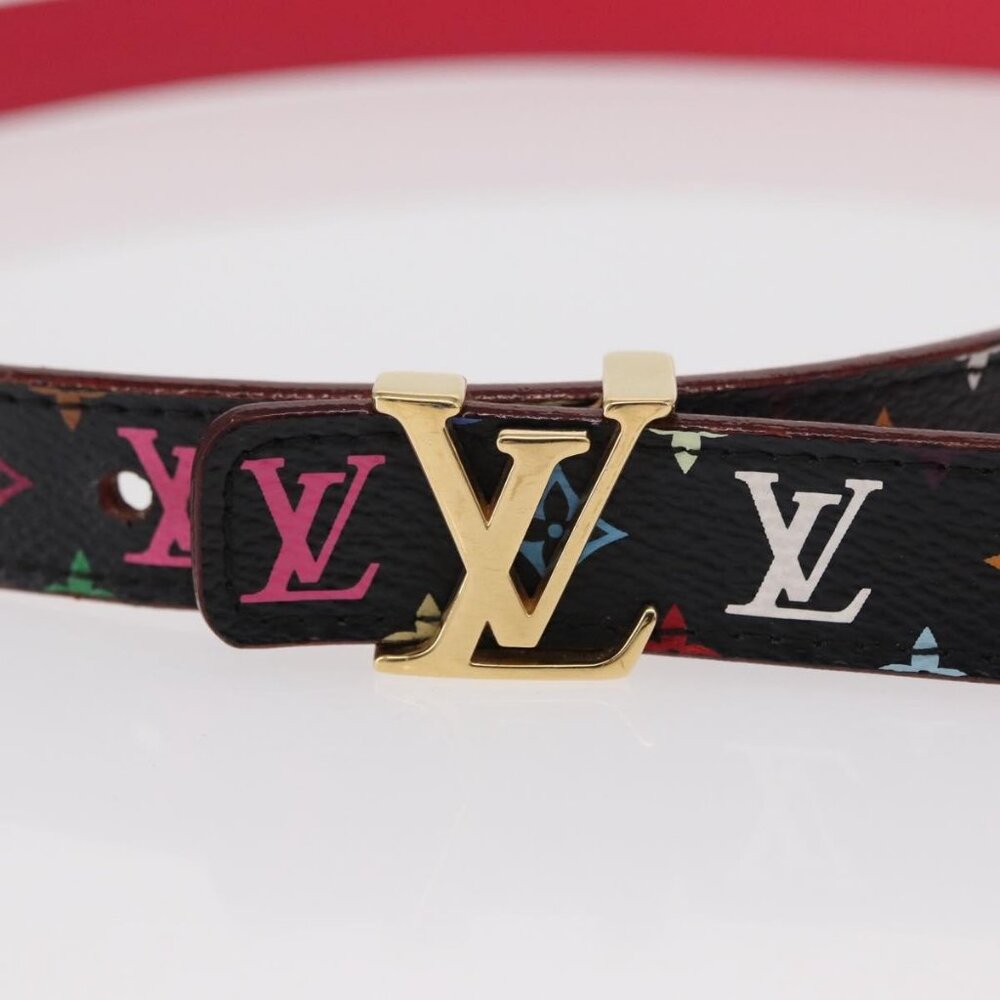 LOUIS VUITTON Multicolor Ceinture Initials Belt Black M9631 LV Auth 156684SAM - Picture 6 of 12